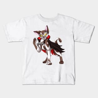 VampiCat: Chocolate Bicolor Kids T-Shirt